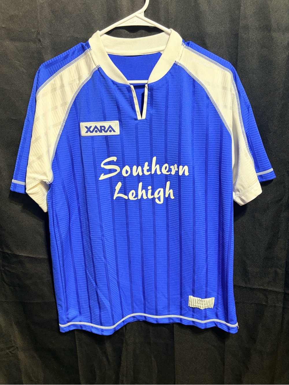 XARA Southern Lehigh Men’s Blue and White Soccer Jersey